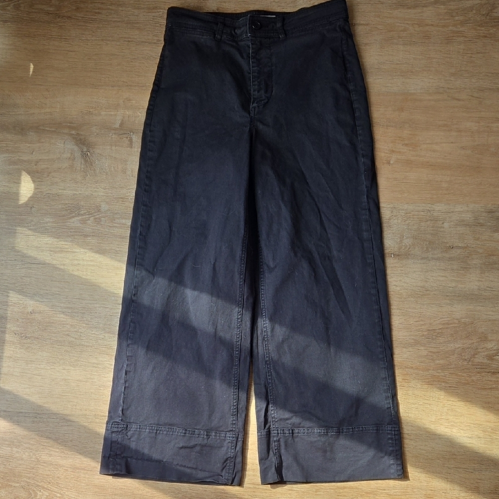 Everlane The Lightweight Wide Leg Crop Chino Pants Sz6
